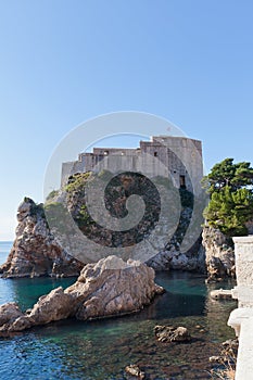 Fort Lovrijenac (circa 1018) in Dubrovnik, Croatia