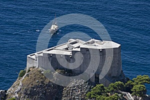 Fort Lovrijenac in Dubrovnik, Croatia