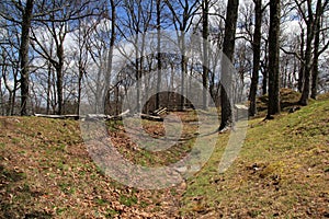 Fort Lyons Earthwork Remnants in Cumberland Gap