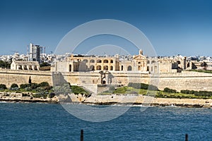Fort Manoel Sliema Harbour Malta from Valletta