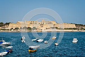 Fort Manoel view in Malta