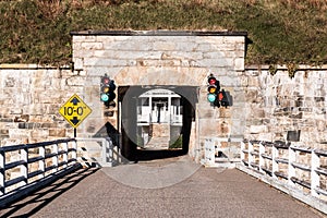 Fort Monroe in Hampton, Virginia Bridge and Tunnel