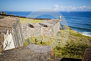 Fort in old San Juan, Puerto Rico