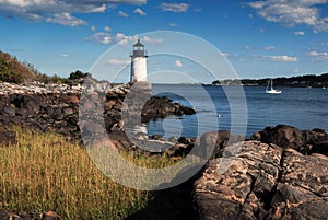 Fort Pickering (Winter Island) Light in Salem Massachusetts photo