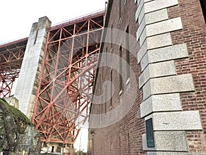 Fort Point nestled under the Golden Gate Bridge 5