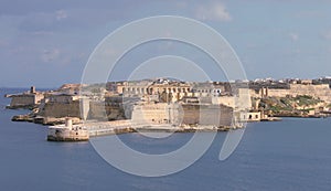 Fort Ricasoli and the Grand Harbour Malta from Val