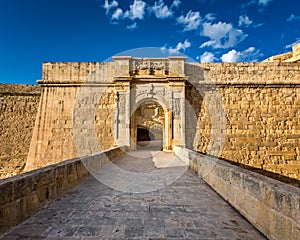 Fort Saint Angelo Gates in Citta Vittoriosa (Birgu)