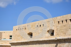 Fort Saint Elmo with cannons, Valletta, Malta