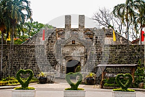 Fort San Pedro in Cebu, Philippines. Bush heart