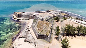 Fort San Sebastian Sao Sebastiao, Mozambique island Ilha de Mocambique, Indian ocean coast. Mossuril Bay, Nampula Province.