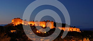 Fort St Andre at night photo