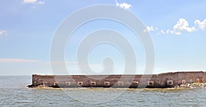 Fort Sumter Today Sans Modern Building photo