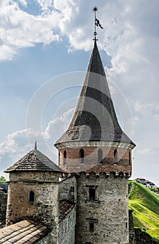 Fort tower with weather vine