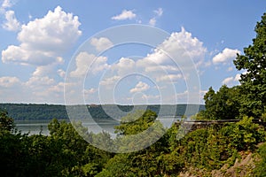 Fort Tryon Park overlooking Hudson River