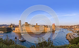 Fort and Vieux Port - Marseille France