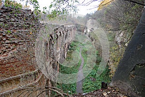 Fort village of Tarakaniv. Photographing from the top