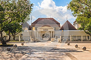 Fort Vredeburg Museum in Yogyakarta, Indonesia. Translation: peace fort