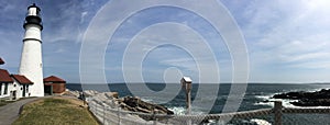 Fort Williams, Portland Maine Headlight-Panoramic View