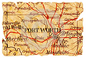 Fort Worth old map