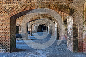 Fort Zachary Taylor Cannon Holes Archways Tunnel