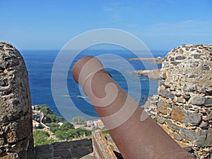 Fortaleza Real de San Felipe Portuguese Fort in Cidade Velha Old city Unesco Heritage site Santiago island Cape Verde Cabo Verde