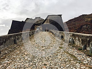 Forte di Exilles from below