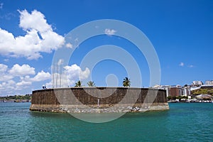 Forte Sao Marcelo fort in Salvador de Bahia