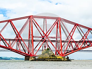 Forth Bridge and Firth of Forth. Edinburgh, Scotland, UK