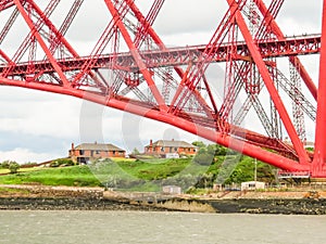 Forth Bridge and Firth of Forth. Edinburgh, Scotland, UK