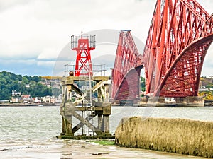 Forth Bridge and Firth of Forth. Edinburgh, Scotland, UK