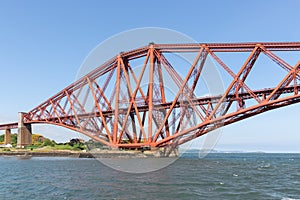 Forth Bridge over Firth of Forth near Queensferry in Scotland