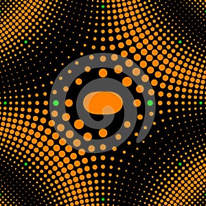 the forth dimensional pattern from large and small golden spots