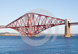 Forth rail bridge in Edinburgh