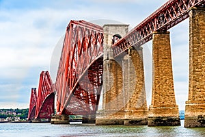 Forth Rail Bridge over the Firth of Forth estuary in Scotland