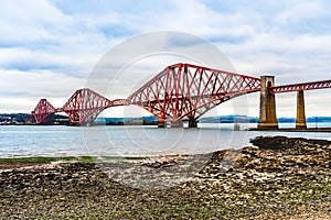 Forth Rail Bridge over the Firth of Forth estuary in Scotland