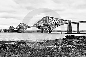 Forth Rail Bridge over the Firth of Forth estuary in Scotland