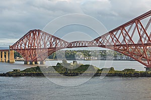 The Forth Rail Bridge, Scotland, connecting South Queensferry Edinburgh with North Queensferry Fife