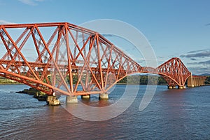 The Forth Rail Bridge, Scotland, connecting South Queensferry Edinburgh with North Queensferry Fife