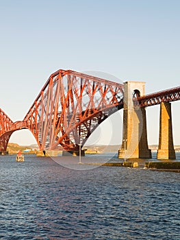 Forth rail bridge in vertical composition