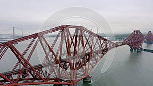 The Forth Railway Bridge in Edinburgh Scotland