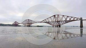 The Forth Railway Bridge in Edinburgh Scotland