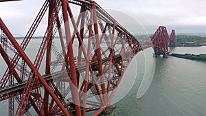 The Forth Railway Bridge in Edinburgh Scotland