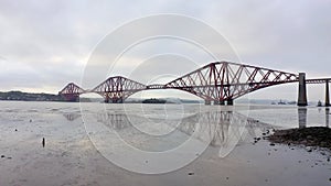 The Forth Railway Bridge in Edinburgh Scotland