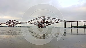 The Forth Railway Bridge in Edinburgh Scotland