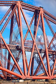 Forth Railway Bridge in Edinburgh, Scotland