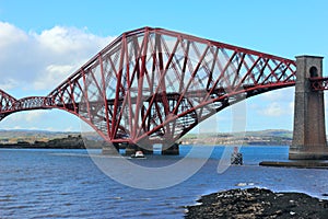 Forth railway bridge in scotland