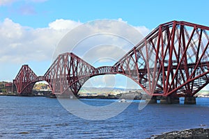 Forth railway bridge in scotland