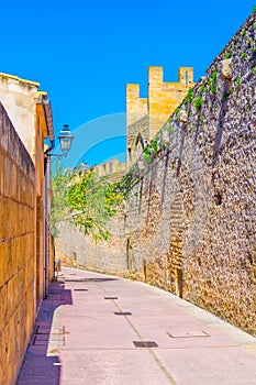 Fortification of Alcudia town at Mallorca, Spain