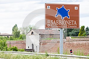 fortification of Sabbioneta city, Lombardy, Italy