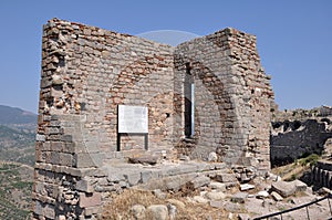 Fortification Tower  Acropolis  Pergamum  Bergama  Izmir  Turkey